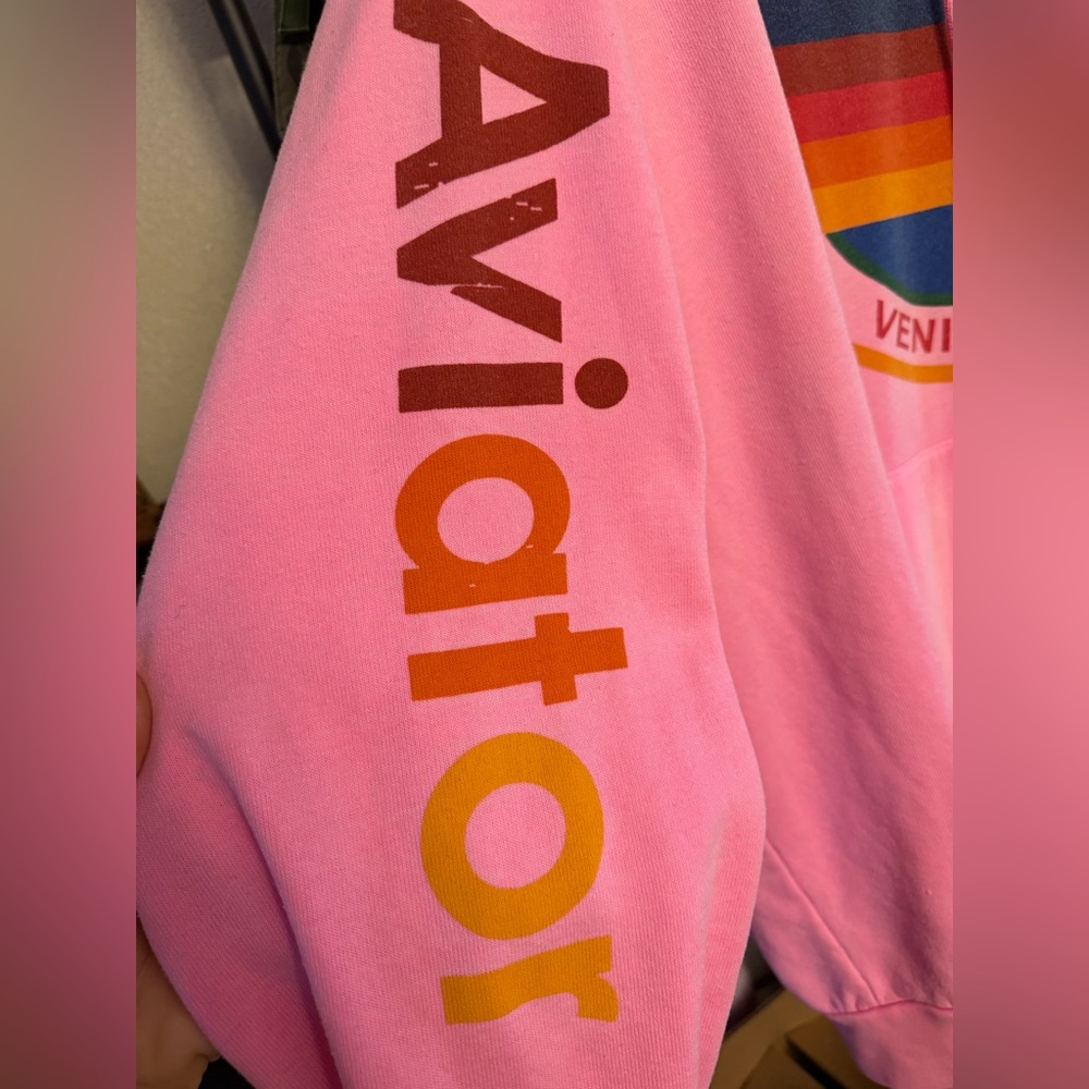 Aviator Nation Neon Pink Hoodie - Picture 4 of 9